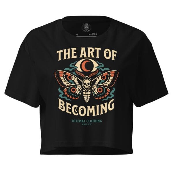 Cocoon - Black Crop Tee