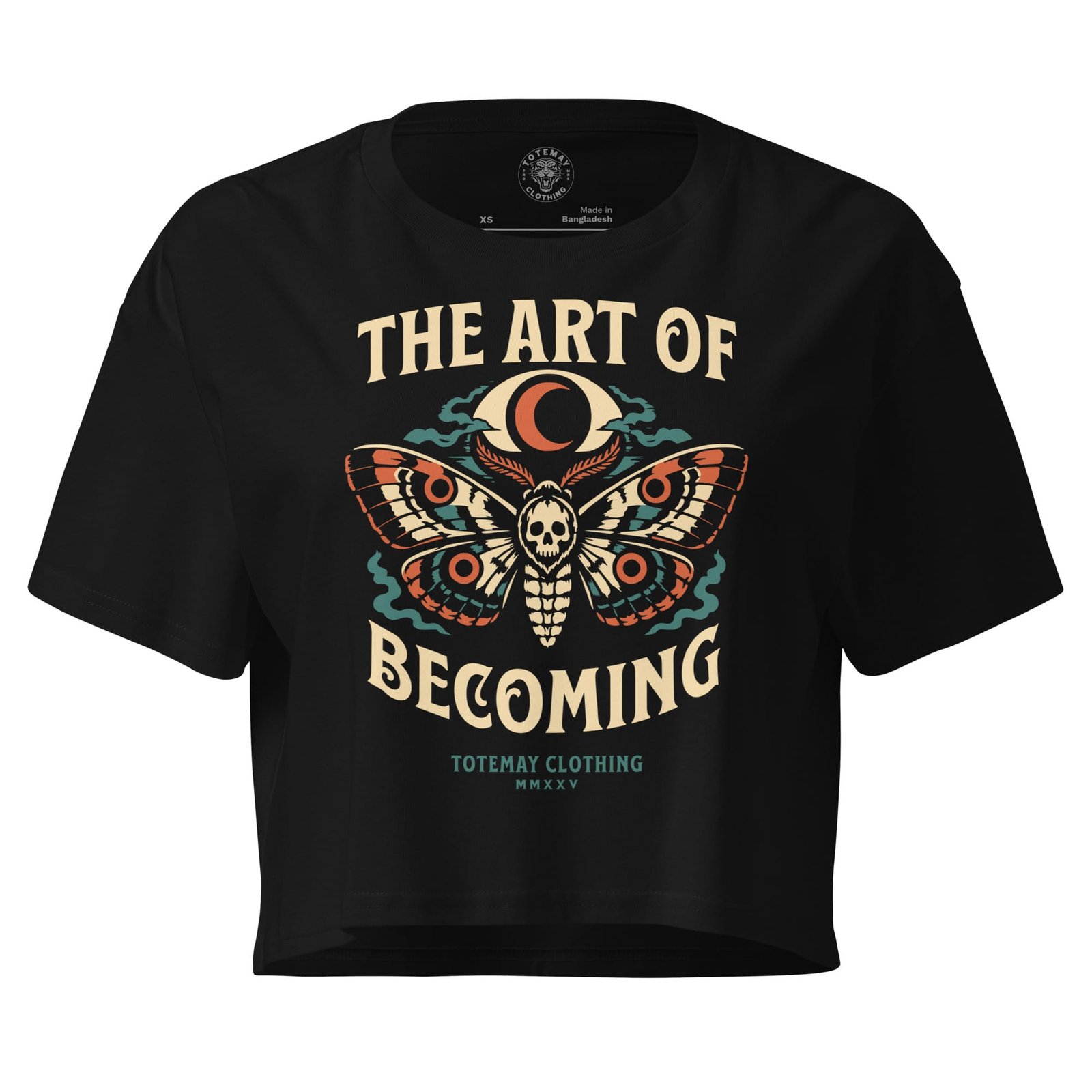Cocoon - Black Crop Tee