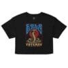 Cold Blooded - Black Crop Tee - Image 2