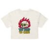 Too Dead - Ecru Crop Tee - Image 2