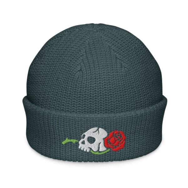 Skull and Rose - Fisherman beanie