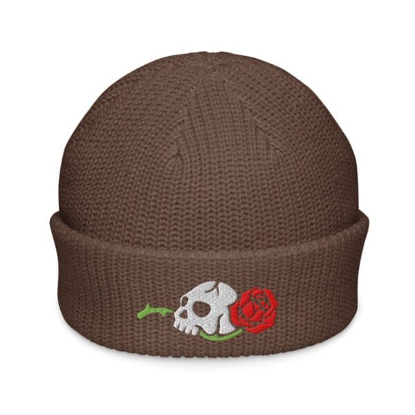 Alternative view of Skull and Rose - Fisherman beanie